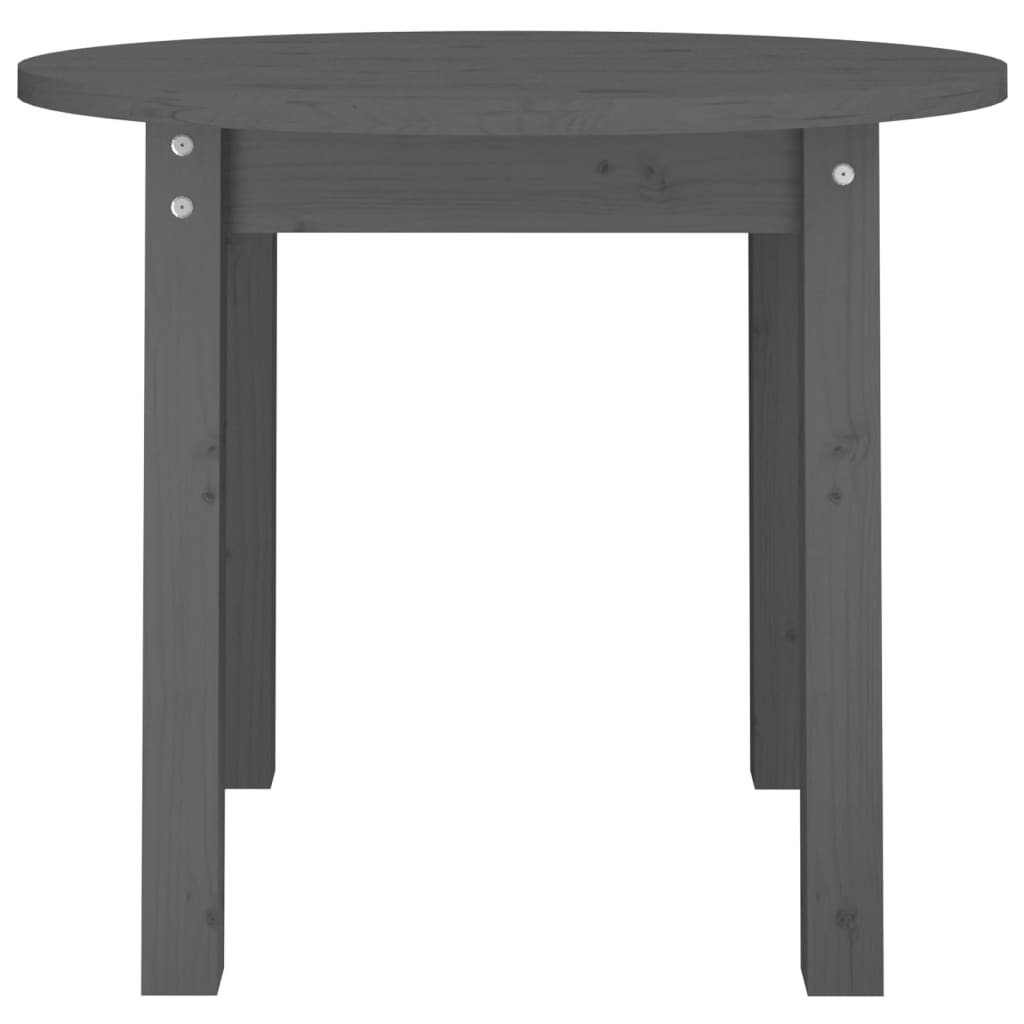 Table basse Gris Ø 55x45 cm Bois massif de pin - Tables basses