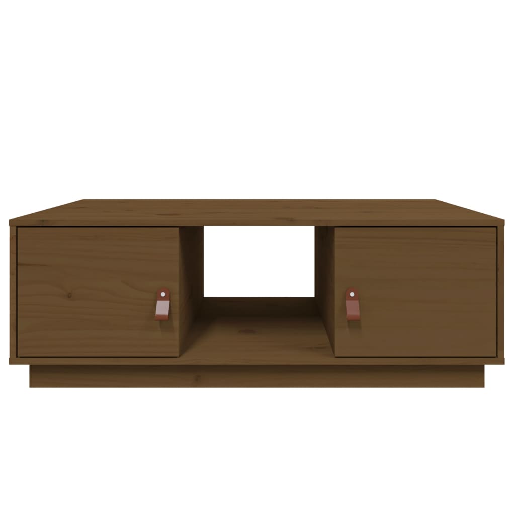Table basse Marron miel 100x50x35 cm Bois massif de pin - Tables basses