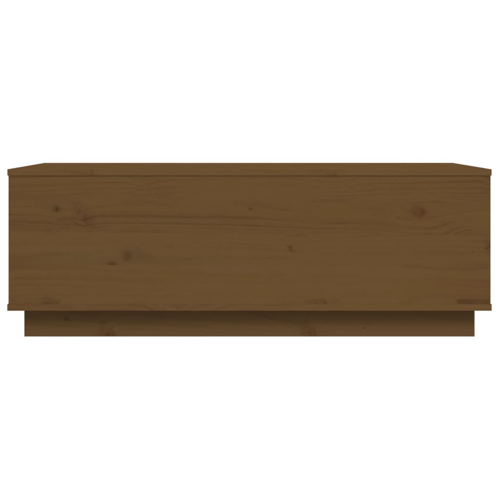 Table basse Marron miel 100x50x35 cm Bois massif de pin - Tables basses