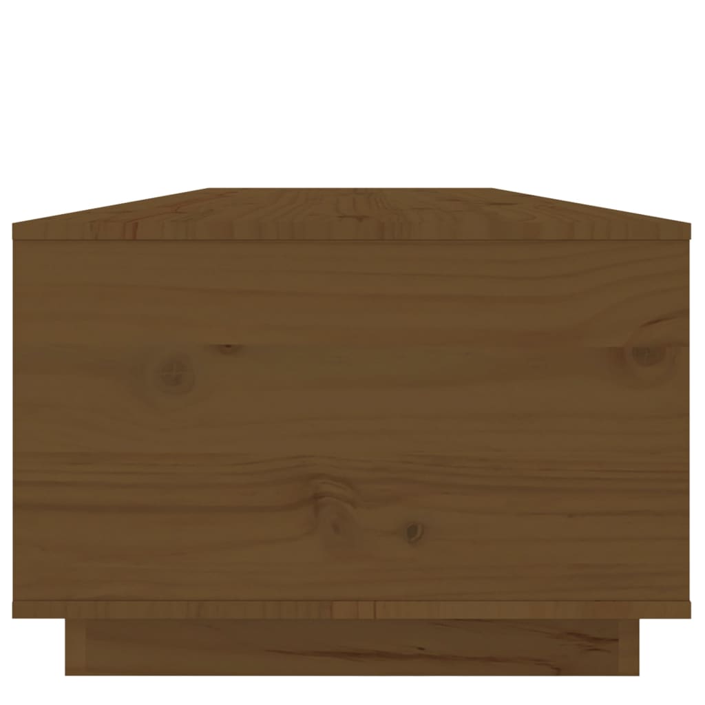Table basse Marron miel 100x50x35 cm Bois massif de pin - Tables basses