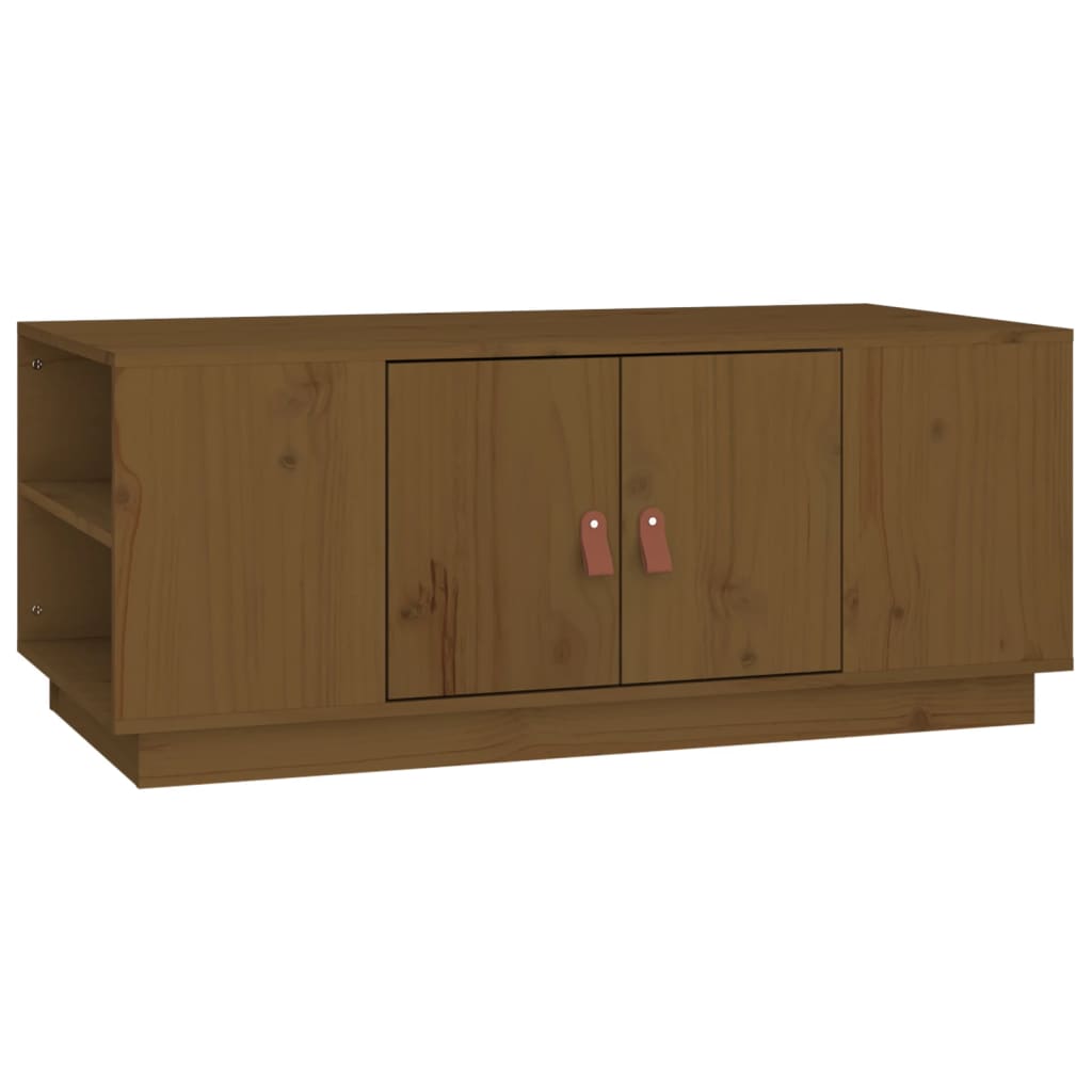 Table basse Marron miel 100x50x41 cm Bois massif de pin - Tables basses