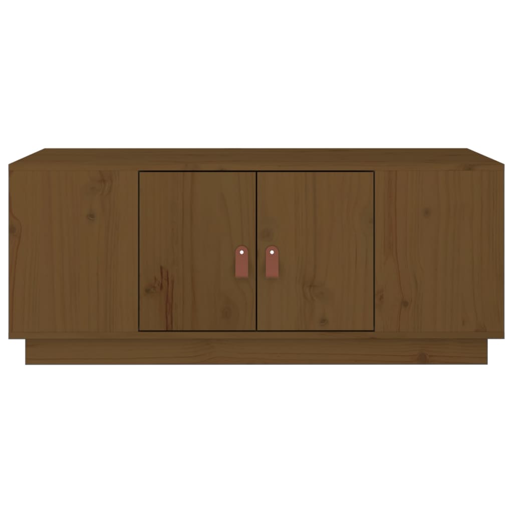 Table basse Marron miel 100x50x41 cm Bois massif de pin - Tables basses