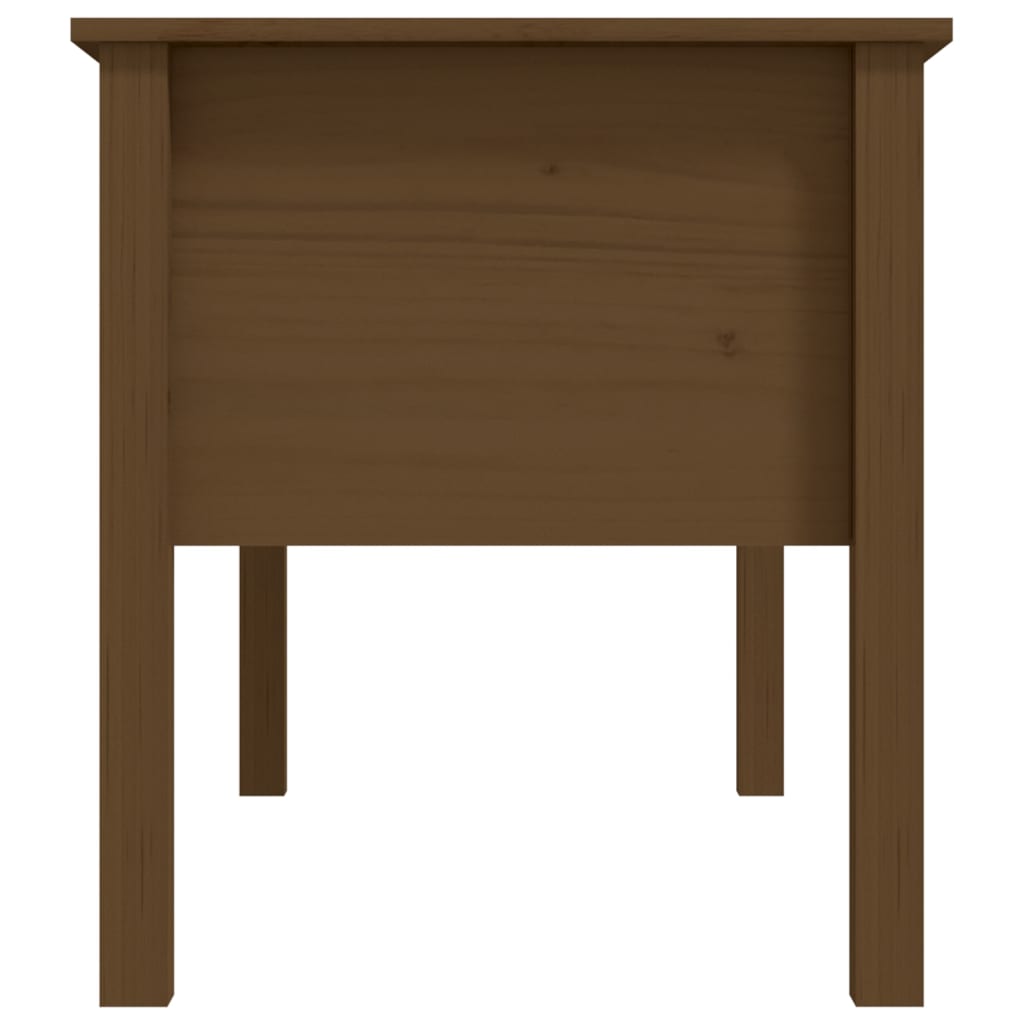 Table basse Marron miel 102x49x55 cm Bois massif de pin - Tables basses