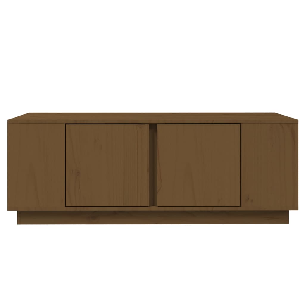 Table basse Marron miel 110x50x40 cm Bois massif de pin - Tables basses