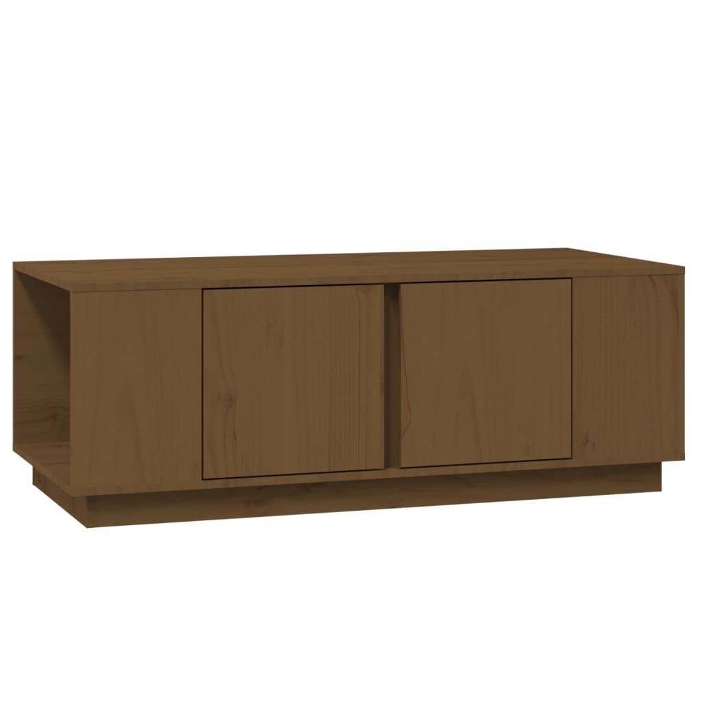 Table basse Marron miel 110x50x40 cm Bois massif de pin - Tables basses