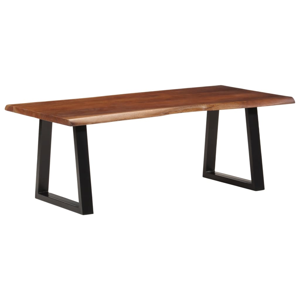 Table basse marron miel 110x55x40 cm bois massif d’acacia - Tables basses