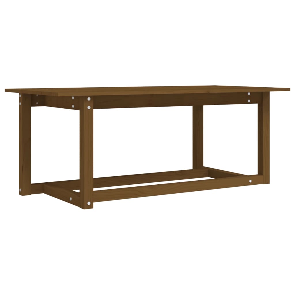 Table basse Marron miel 110x55x45 cm Bois massif de pin - Tables basses