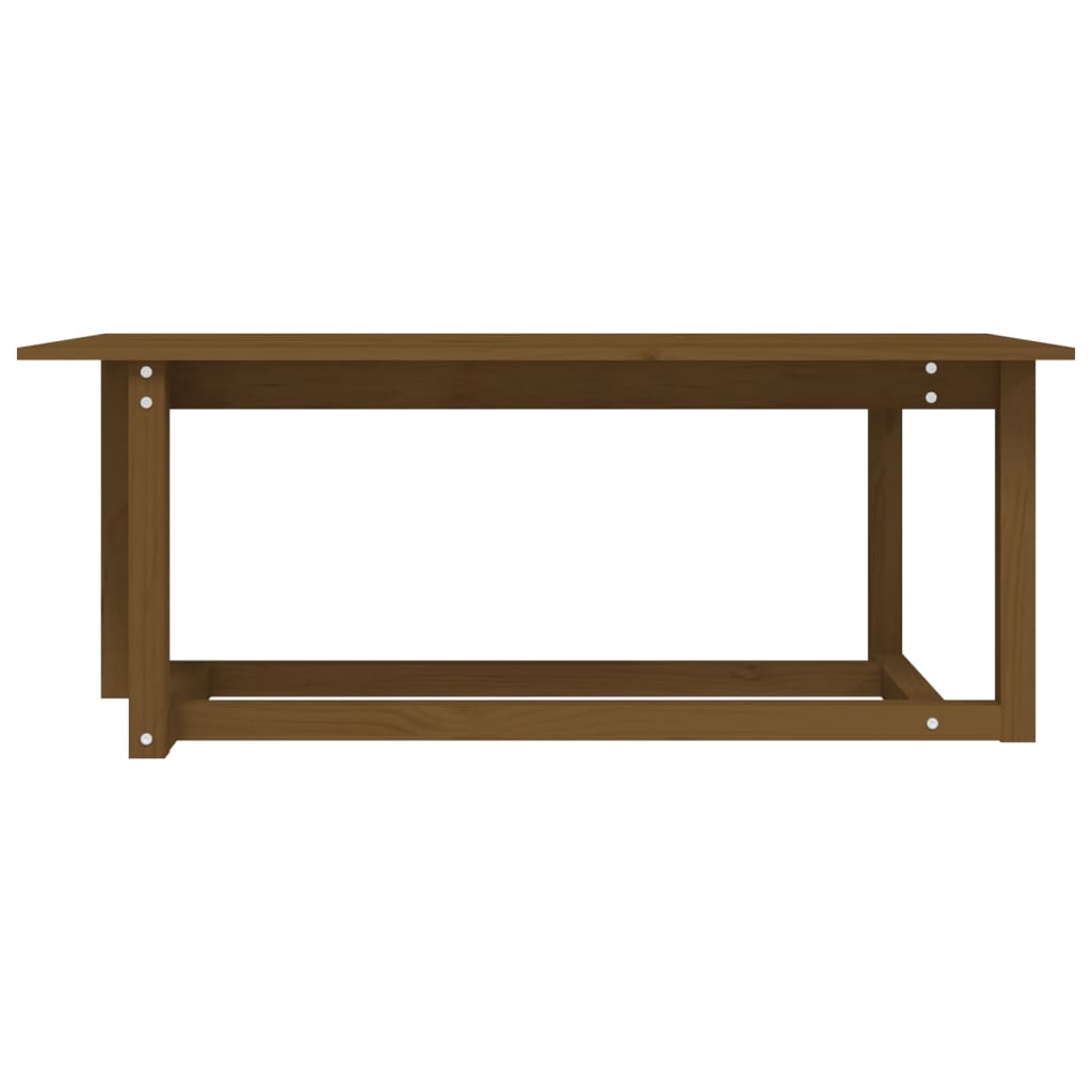 Table basse Marron miel 110x55x45 cm Bois massif de pin - Tables basses
