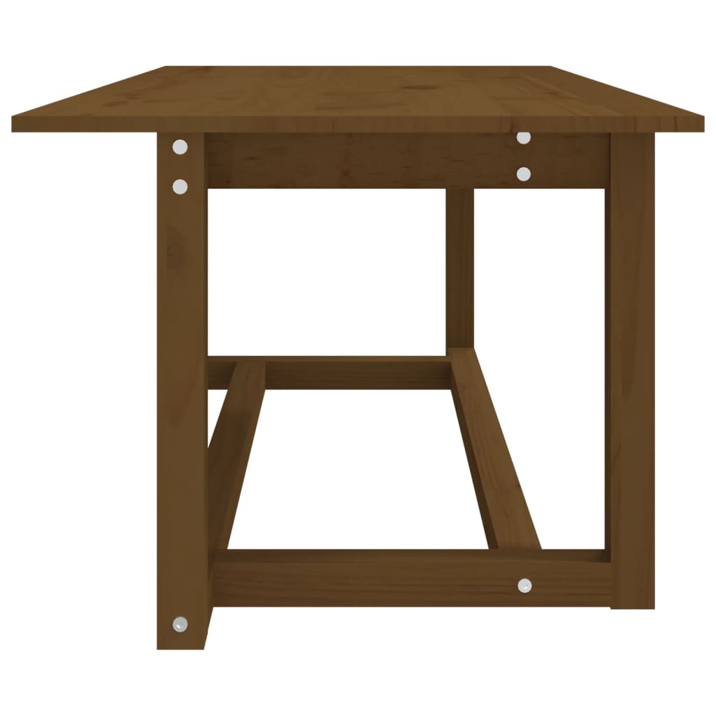 Table basse Marron miel 110x55x45 cm Bois massif de pin - Tables basses