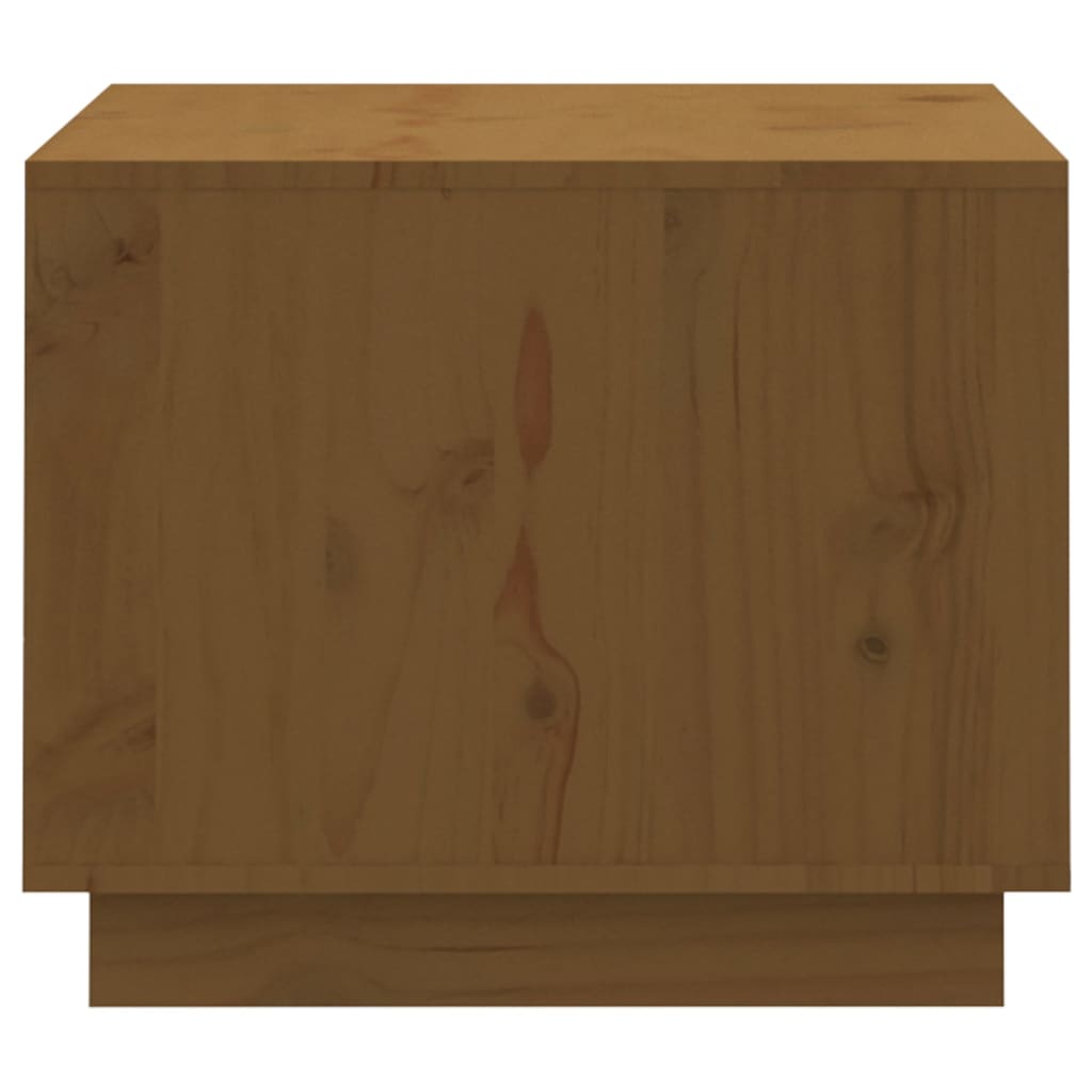 Table basse Marron miel 120x50x40,5 cm Bois massif de pin - Tables basses
