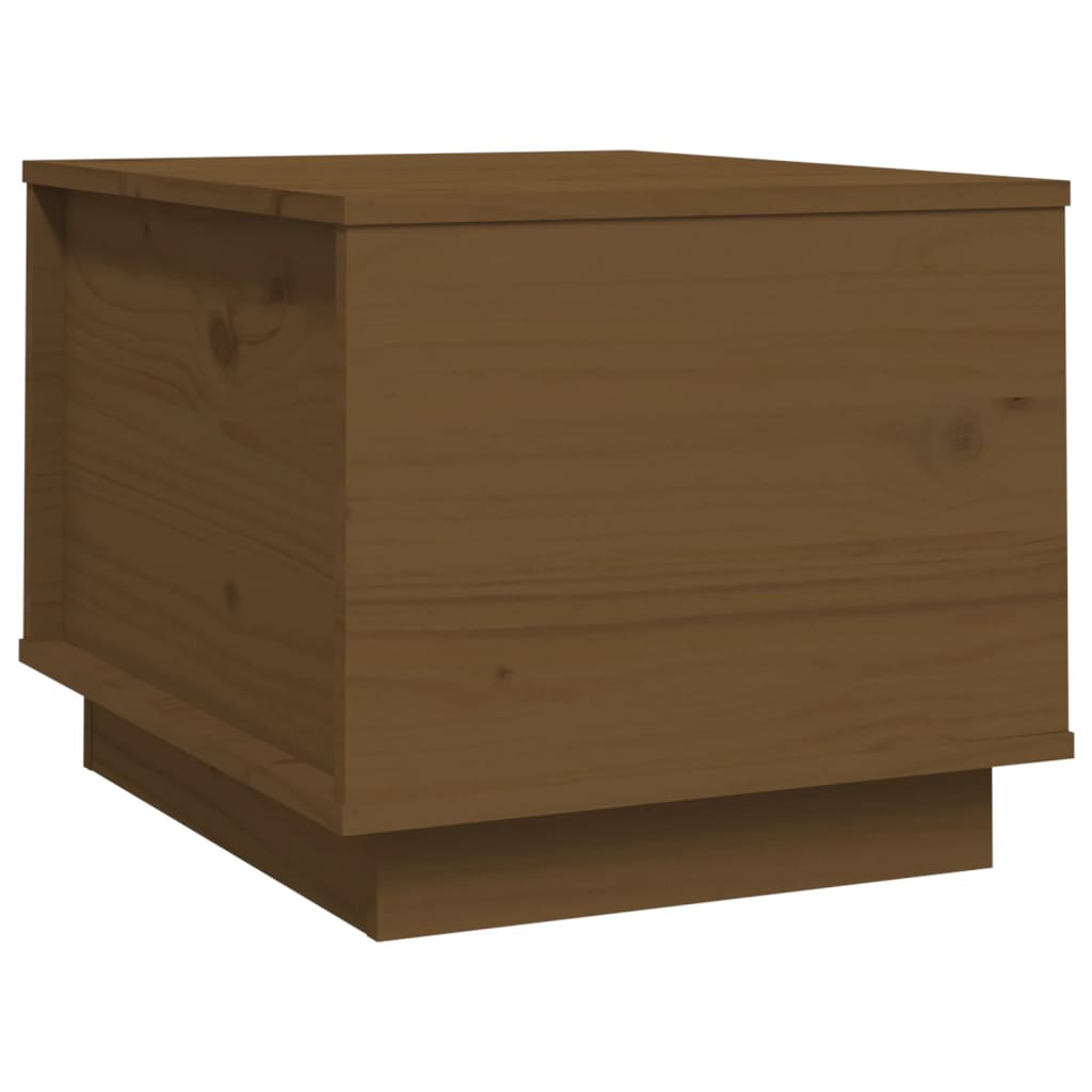 Table basse Marron miel 40x50x35 cm Bois massif de pin - Tables basses