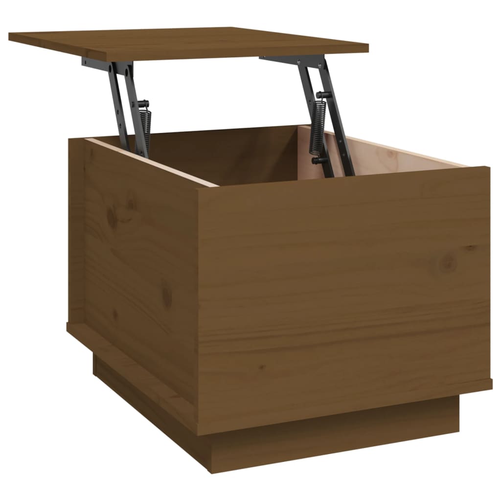 Table basse Marron miel 40x50x35 cm Bois massif de pin - Tables basses