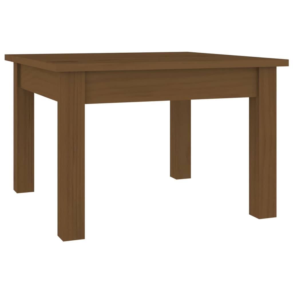 Table basse Marron miel 45x45x30 cm Bois massif de pin - Tables basses