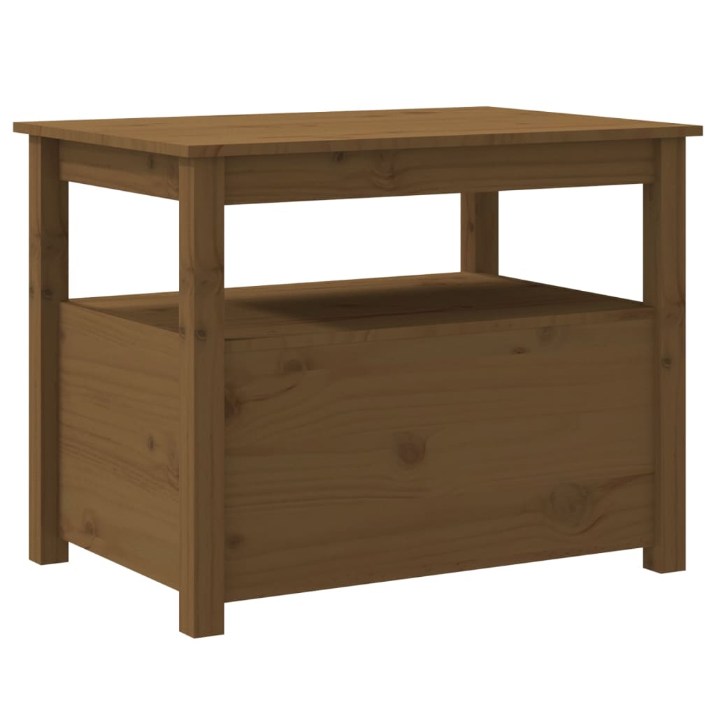 Table basse Marron miel 71x49x55 cm Bois massif de pin - Tables basses