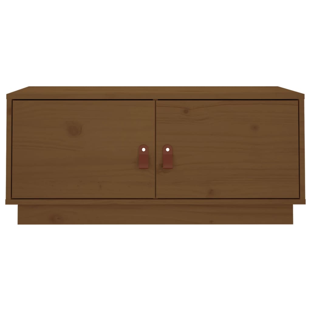 Table basse Marron miel 80x50x35 cm Bois massif de pin - Tables basses