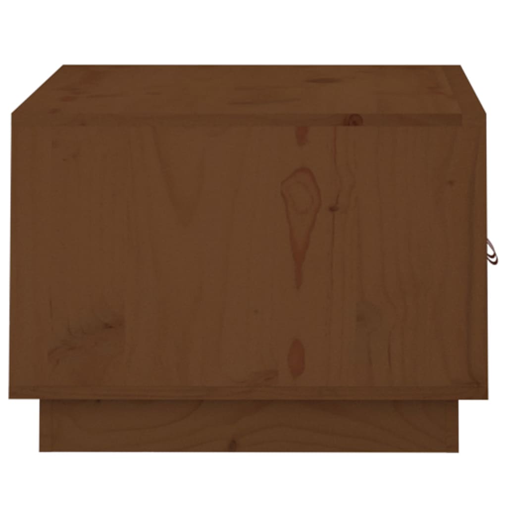 Table basse Marron miel 80x50x35 cm Bois massif de pin - Tables basses