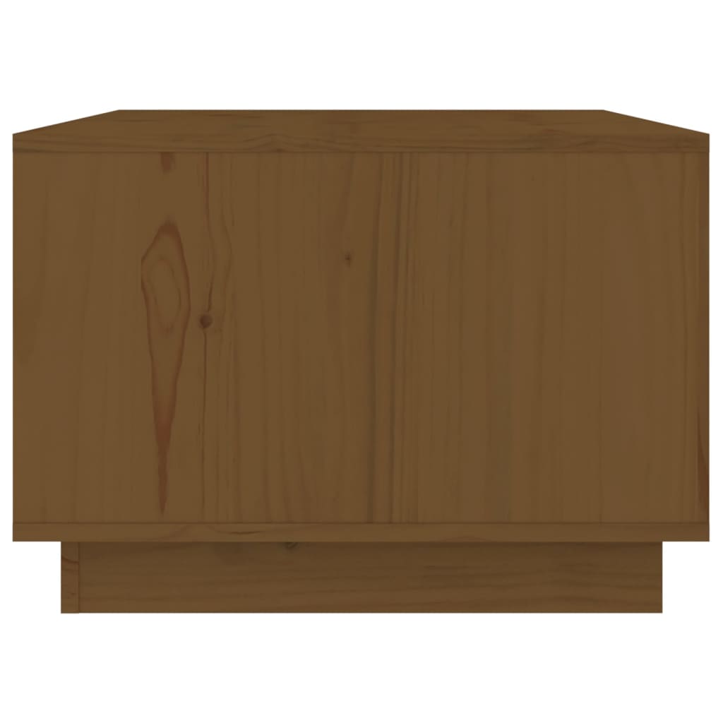 Table basse Marron miel 80x50x35 cm Bois massif de pin - Tables basses