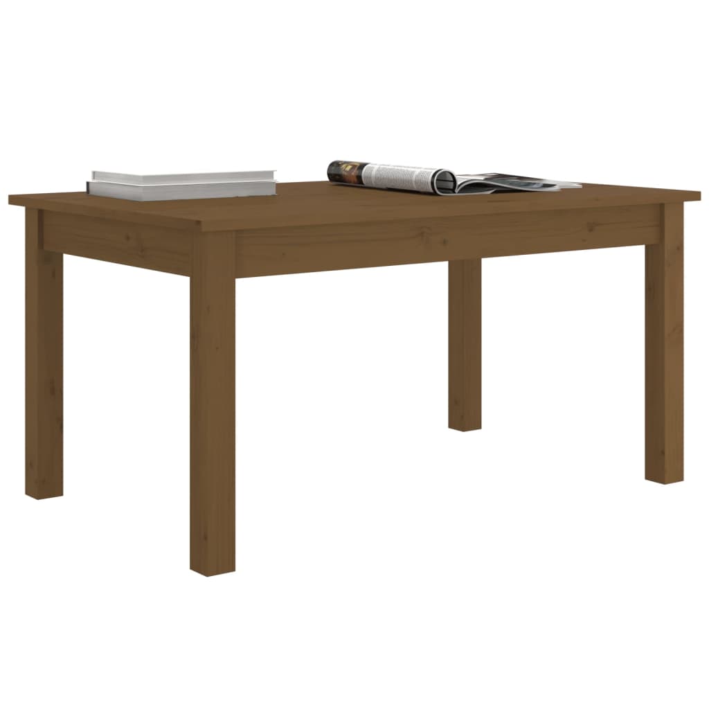 Table basse Marron miel 80x50x40 cm Bois massif de pin - Tables basses