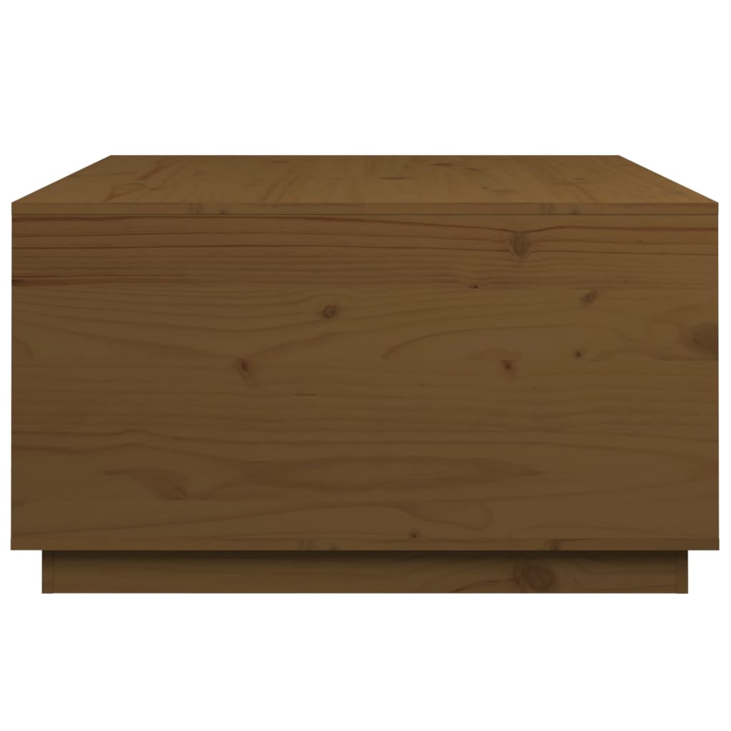 Table basse Marron miel 80x80x45 cm Bois massif de pin - Tables basses