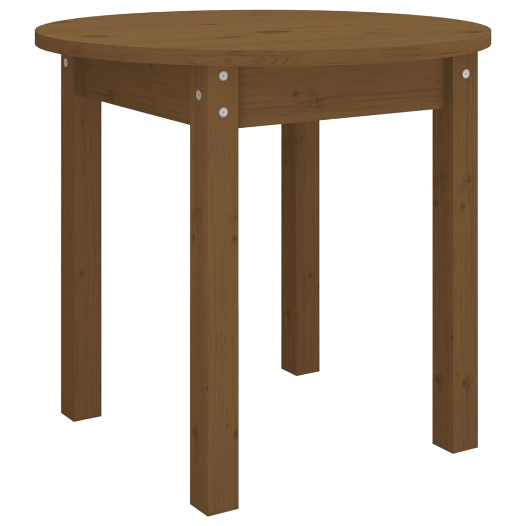 Table basse Marron miel Ø 45x40 cm Bois massif de pin - Tables basses
