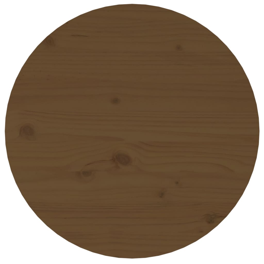 Table basse Marron miel Ø 45x40 cm Bois massif de pin - Tables basses