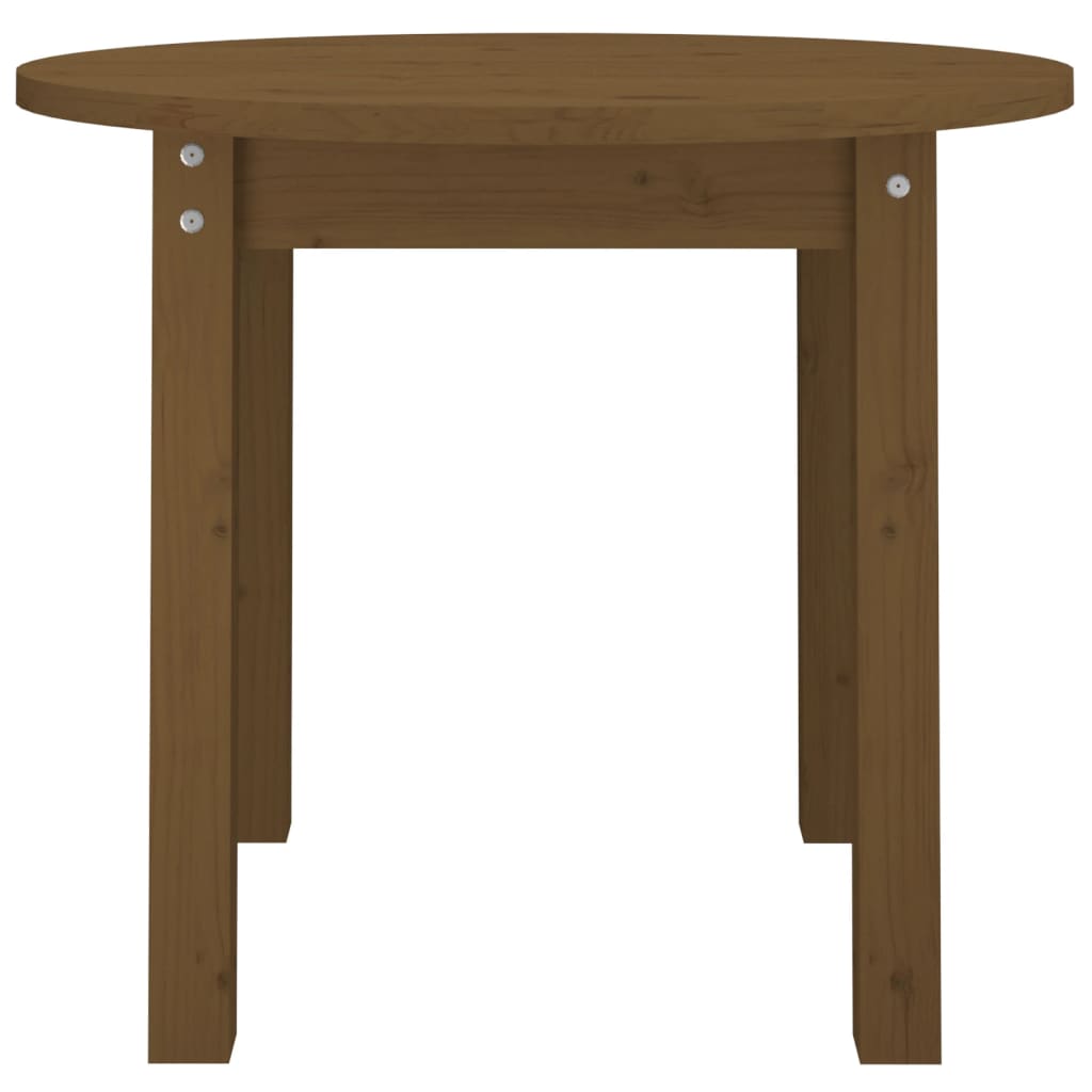 Table basse Marron miel Ø 55x45 cm Bois massif de pin - Tables basses