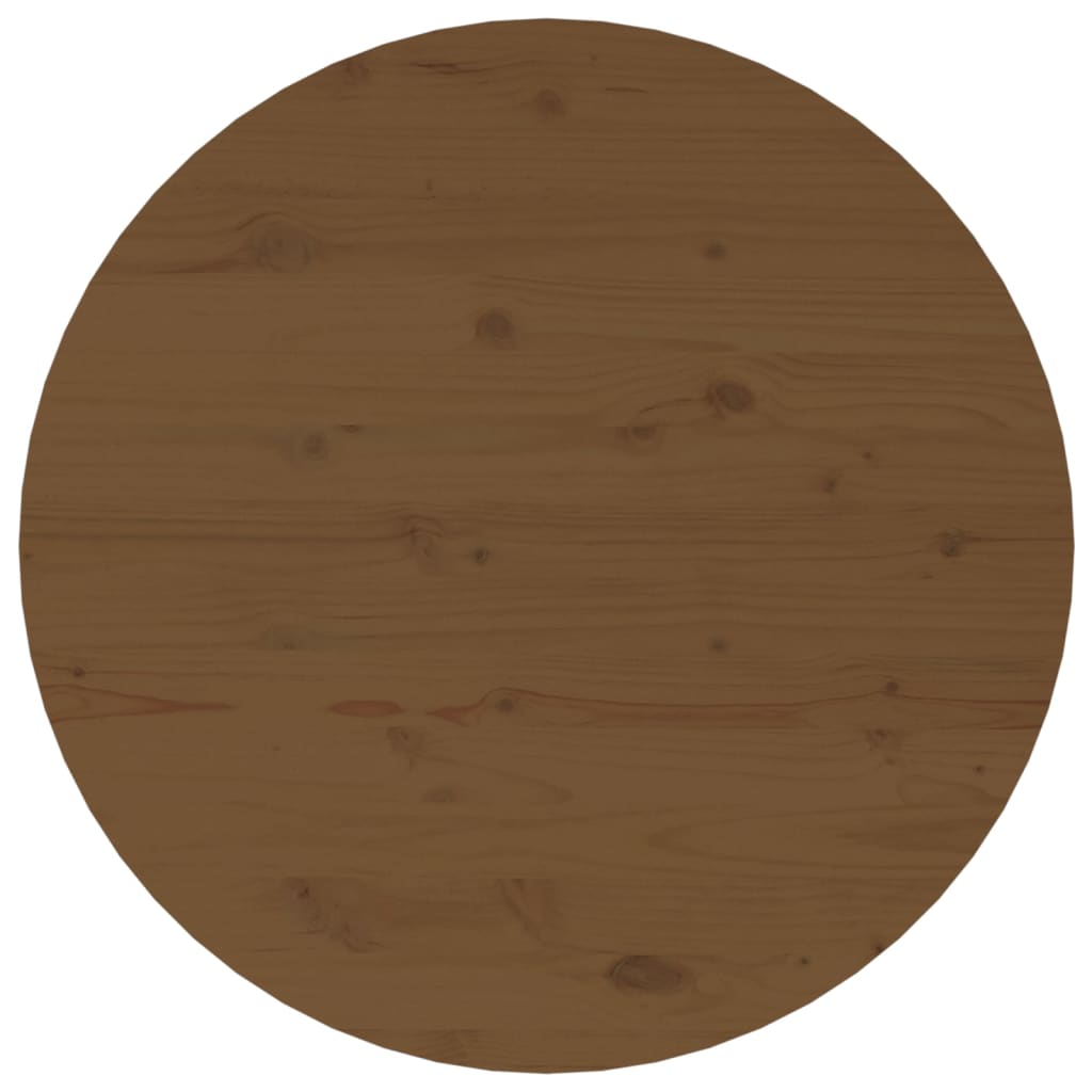 Table basse Marron miel Ø 55x45 cm Bois massif de pin - Tables basses