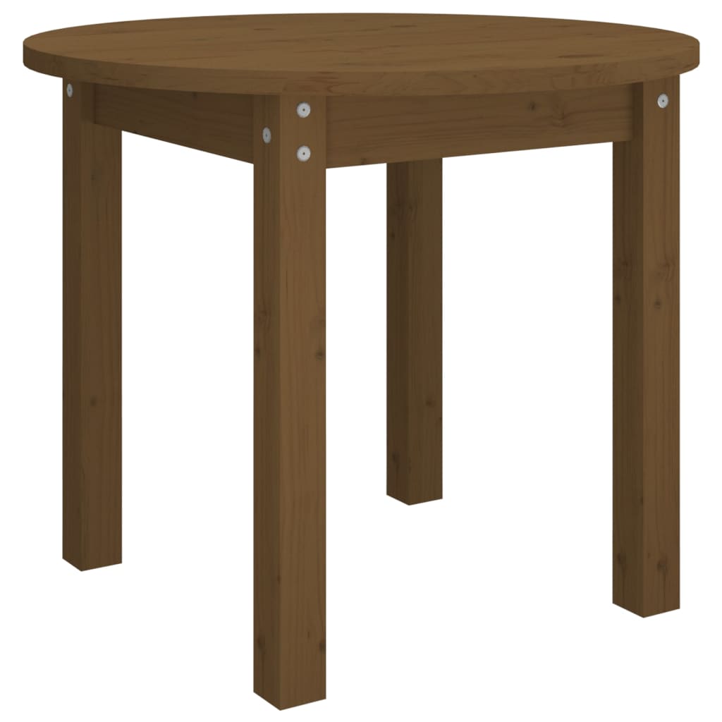 Table basse Marron miel Ø 55x45 cm Bois massif de pin - Tables basses