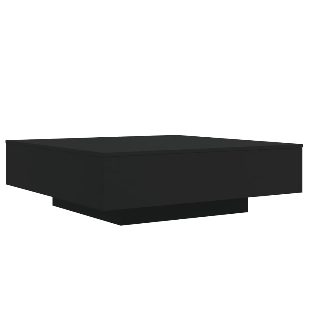 Table basse noir 100x100x31 cm bois d’ingénierie - Tables basses