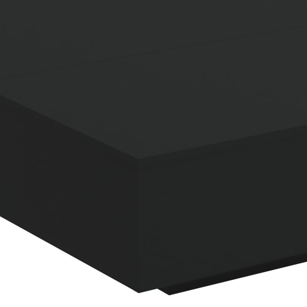Table basse noir 100x100x31 cm bois d’ingénierie - Tables basses