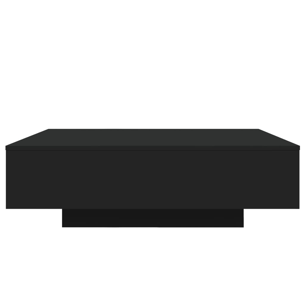 Table basse noir 100x100x31 cm bois d’ingénierie - Tables basses