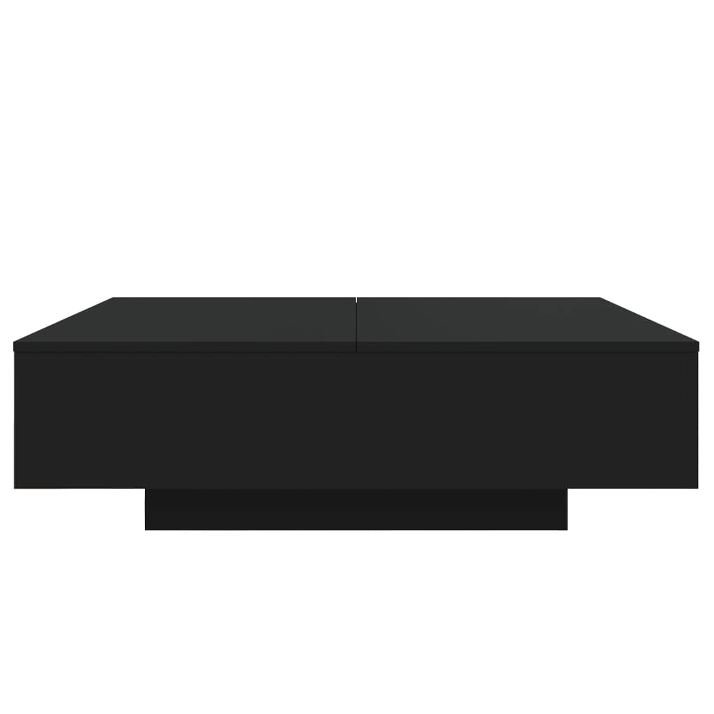 Table basse noir 100x100x31 cm bois d’ingénierie - Tables basses