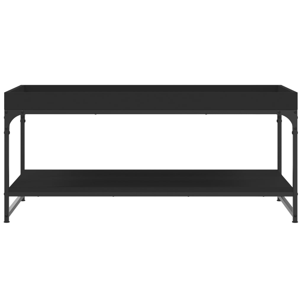 Table basse noir 100x49x45 cm bois d’ingénierie - Tables basses