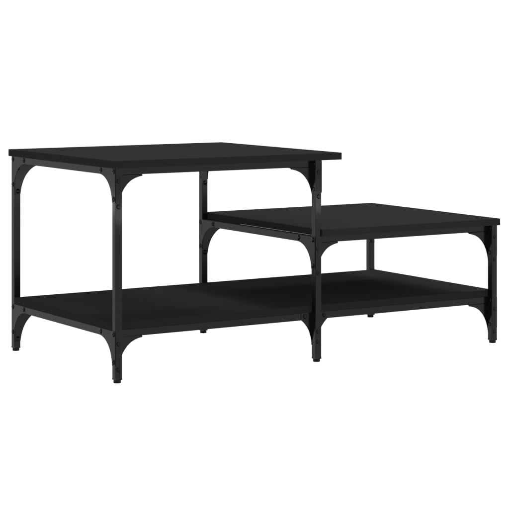 Table basse noir 100x50,5x45 cm bois d’ingénierie - Tables basses
