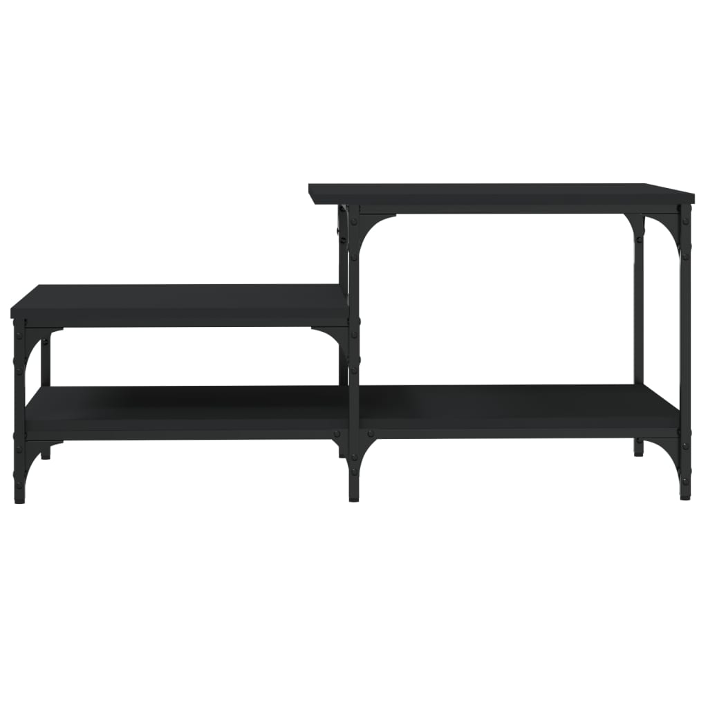 Table basse noir 100x50,5x45 cm bois d’ingénierie - Tables basses