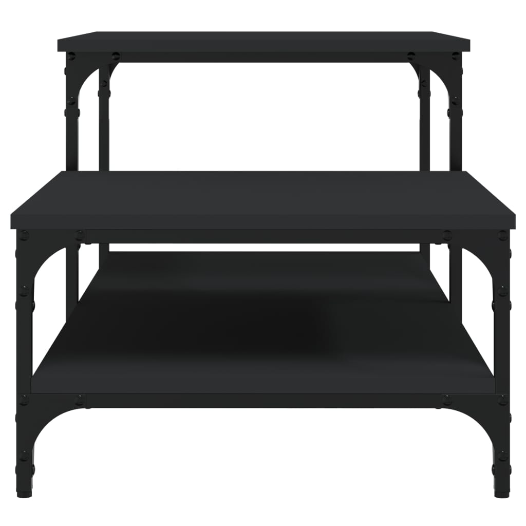 Table basse noir 100x50,5x45 cm bois d’ingénierie - Tables basses