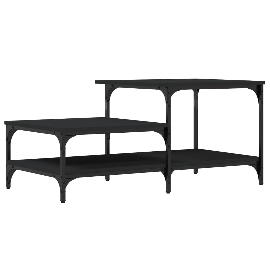 Table basse noir 100x50,5x45 cm bois d’ingénierie - Tables basses