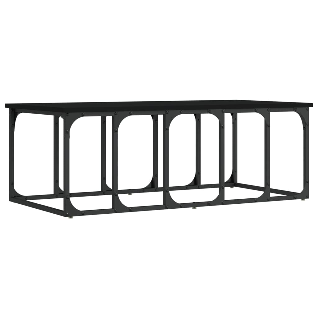 Table basse noir 100x50x35,5 cm bois d’ingénierie - Tables basses