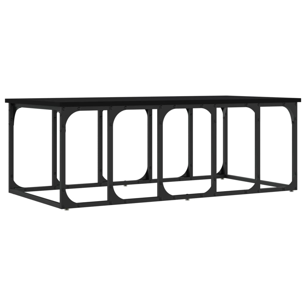 Table basse noir 100x50x35,5 cm bois d’ingénierie - Tables basses