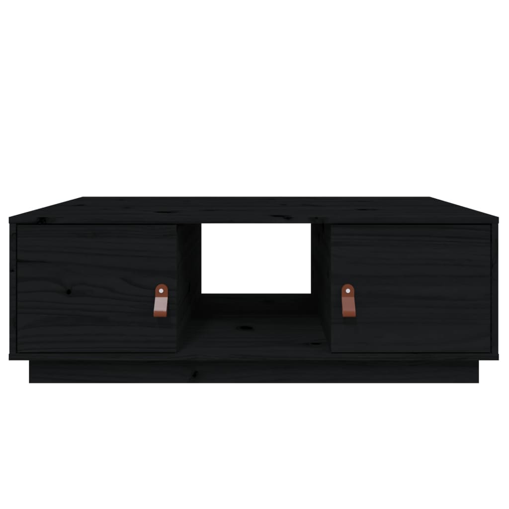 Table basse Noir 100x50x35 cm Bois massif de pin - Tables basses