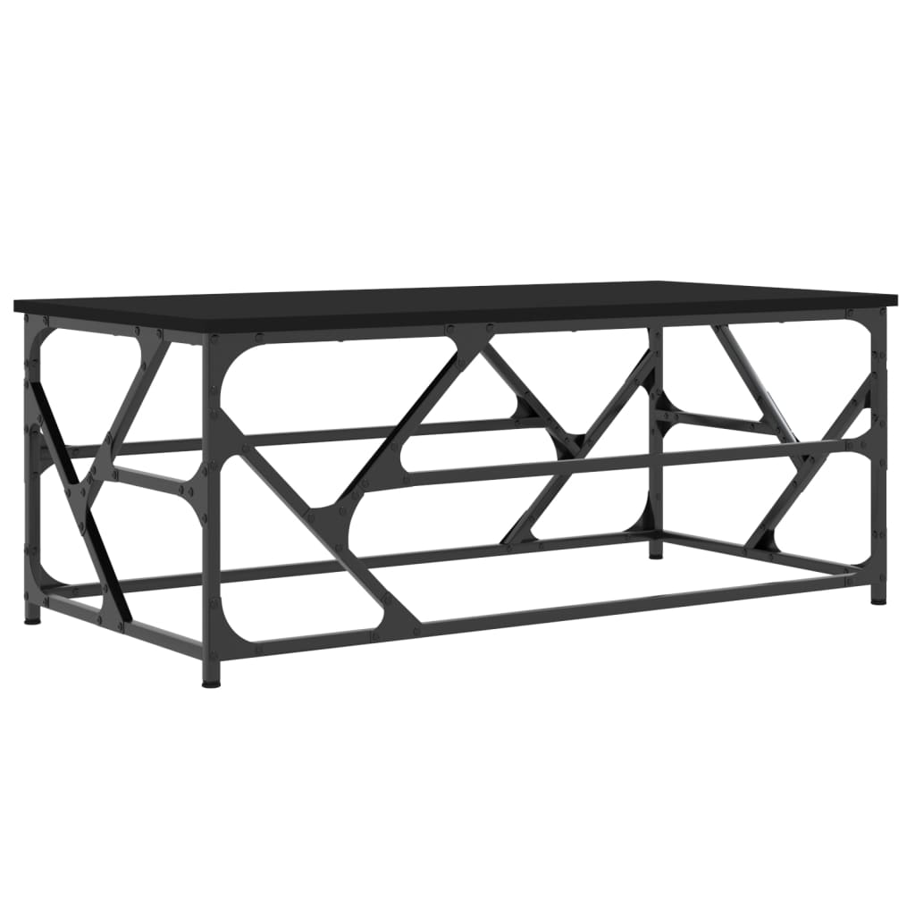 Table basse Noir 100x50x40 cm Bois d’ingénierie - Tables basses