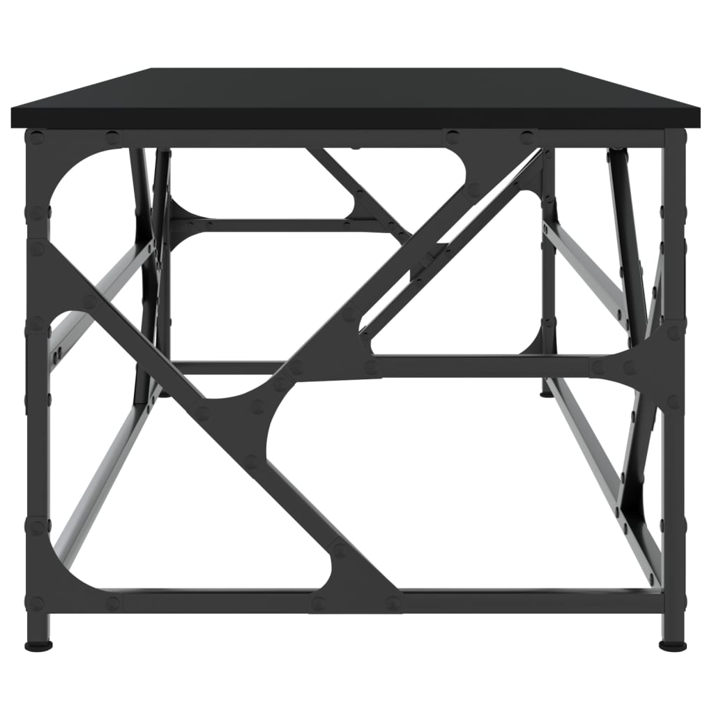 Table basse Noir 100x50x40 cm Bois d’ingénierie - Tables basses