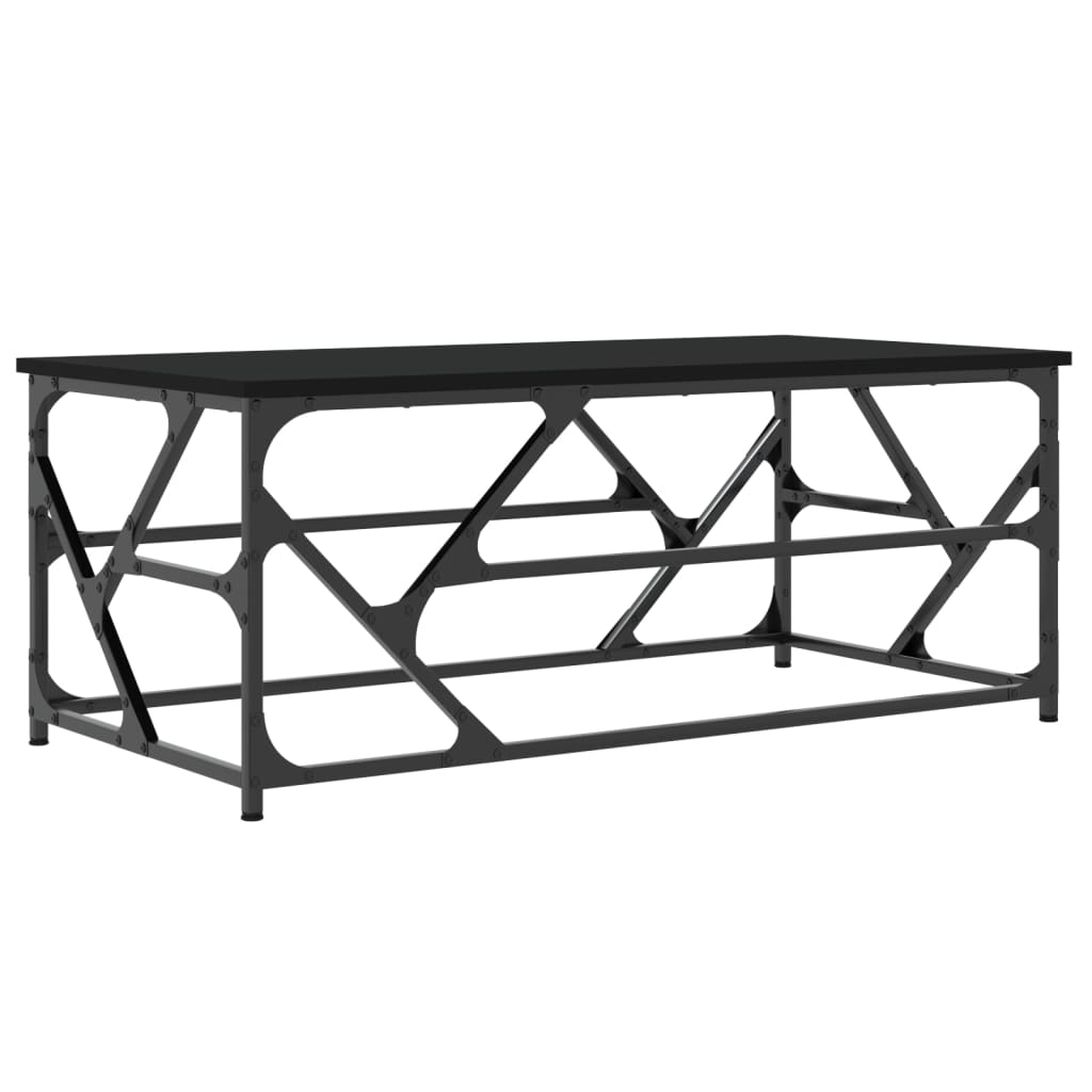 Table basse Noir 100x50x40 cm Bois d’ingénierie - Tables basses