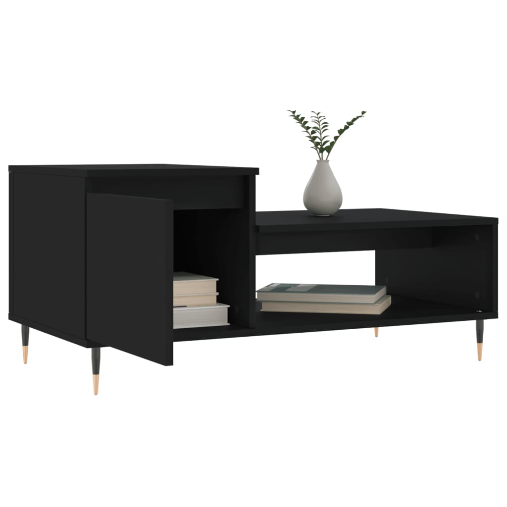 Table basse Noir 100x50x45 cm Bois d’ingénierie - Tables basses