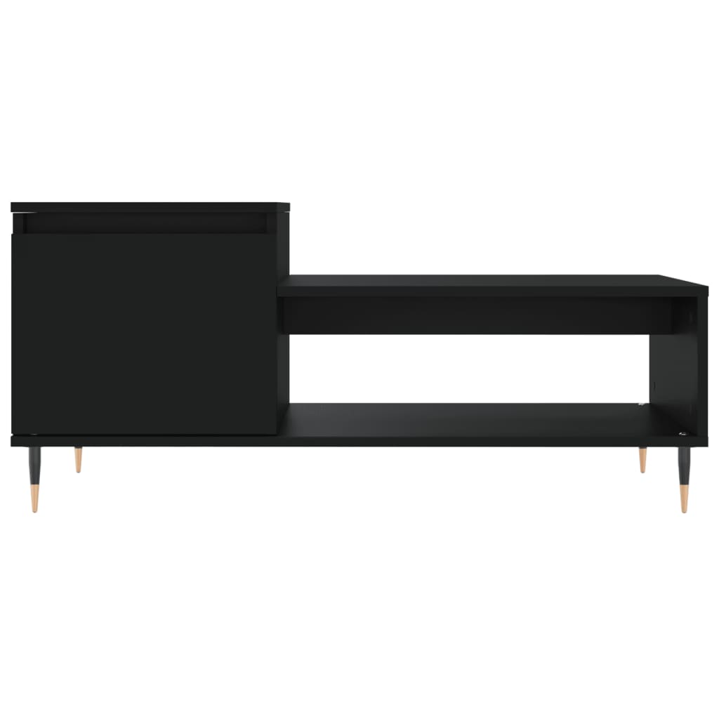 Table basse Noir 100x50x45 cm Bois d’ingénierie - Tables basses