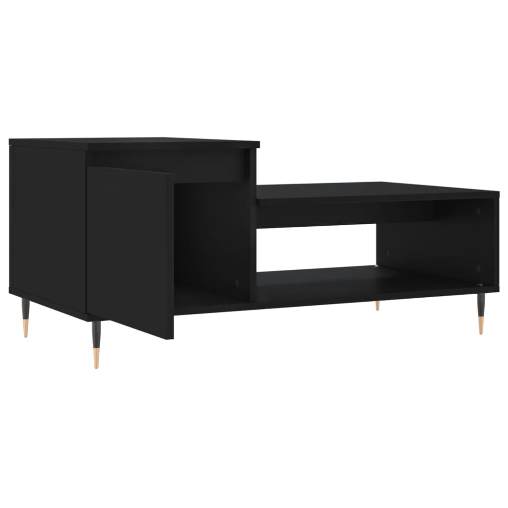 Table basse Noir 100x50x45 cm Bois d’ingénierie - Tables basses