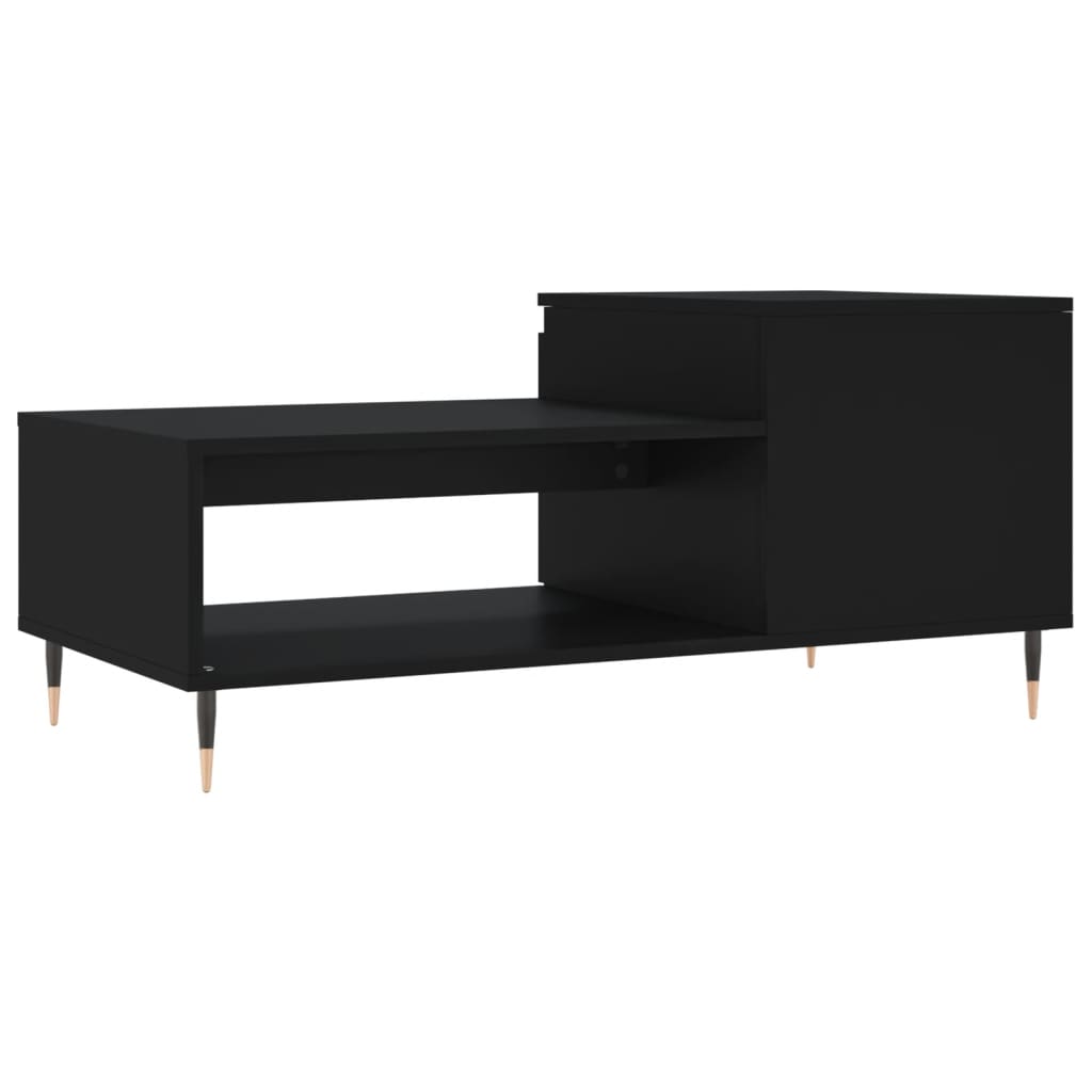 Table basse Noir 100x50x45 cm Bois d’ingénierie - Tables basses