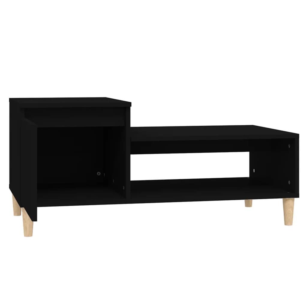 Table basse Noir 100x50x45 cm Bois d’ingénierie - Tables basses