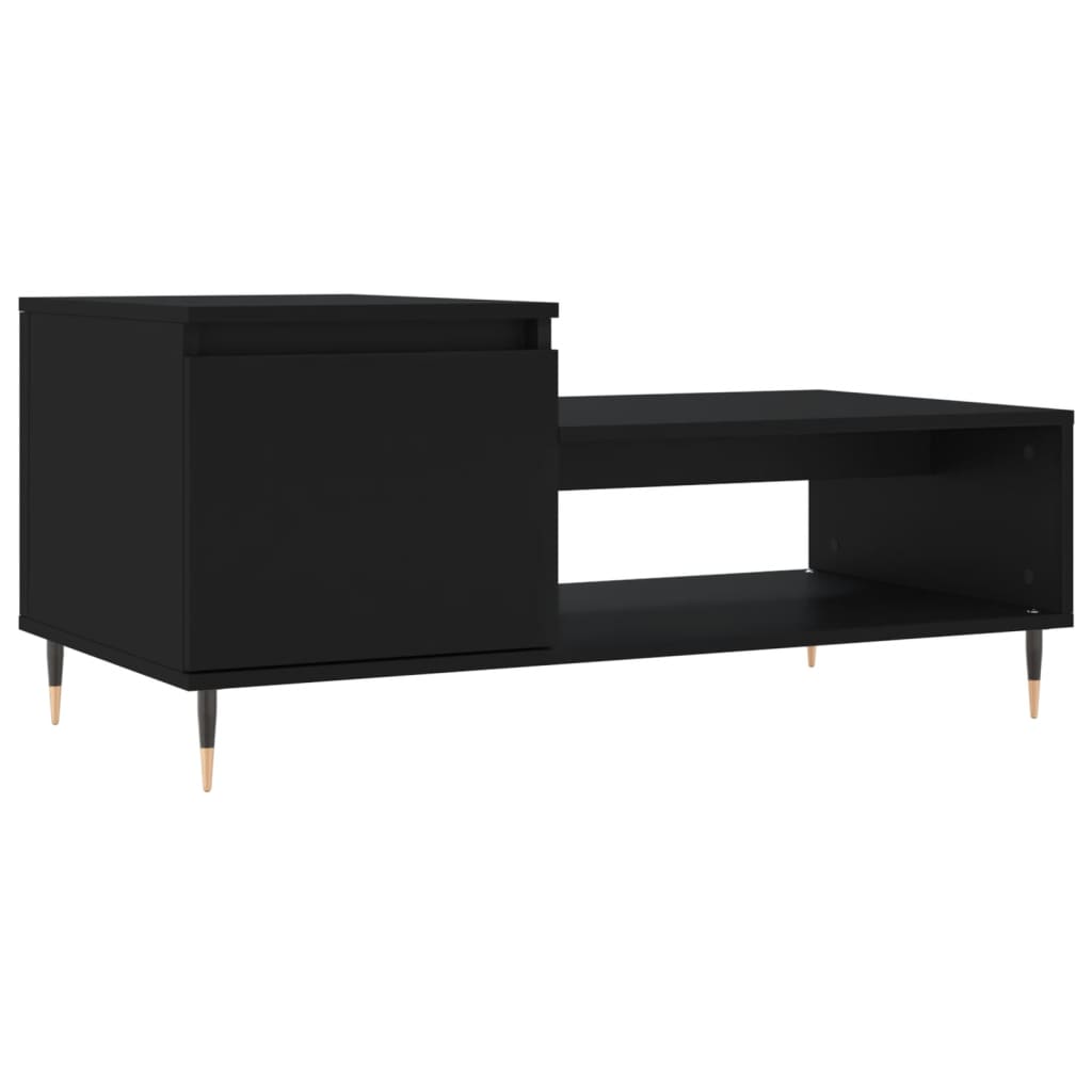 Table basse Noir 100x50x45 cm Bois d’ingénierie - Tables basses