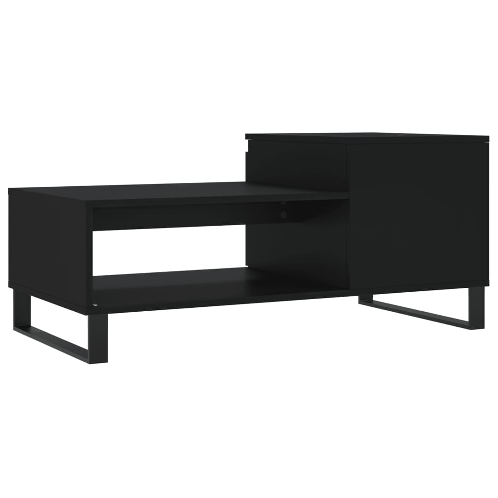 Table basse Noir 100x50x45 cm Bois d’ingénierie - Tables basses